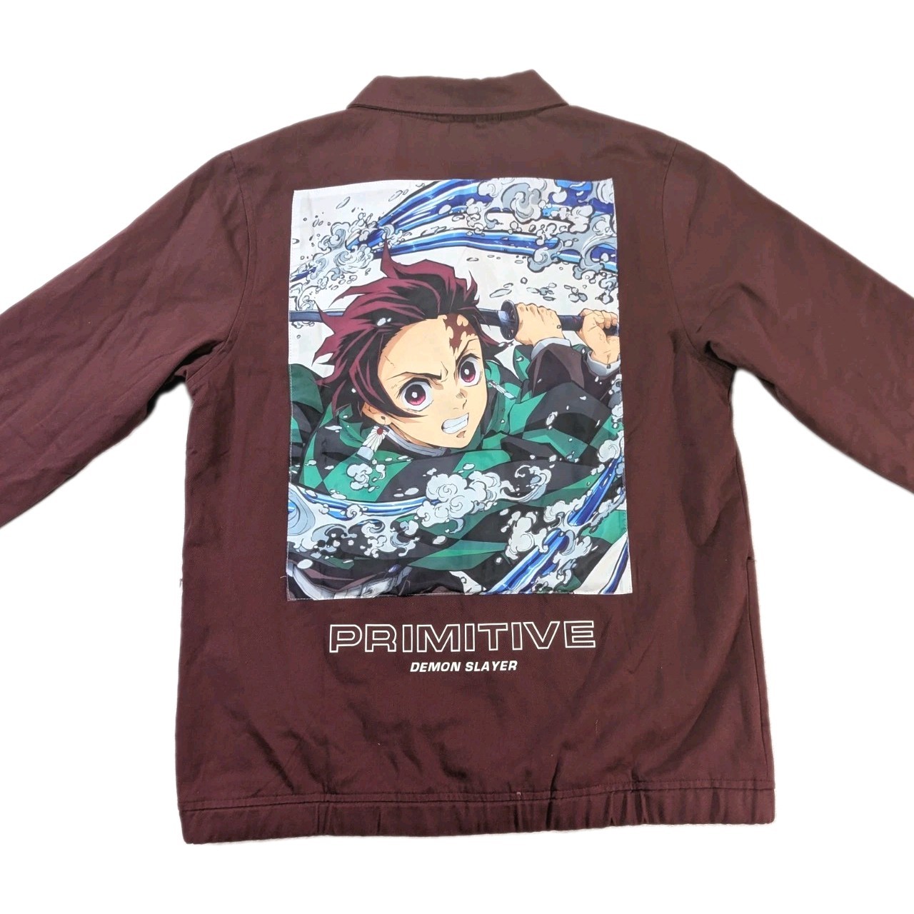 Primitive Skateboarding x Demon Slayer Tanjiro Kamado Anime Utility Jacket SzMed