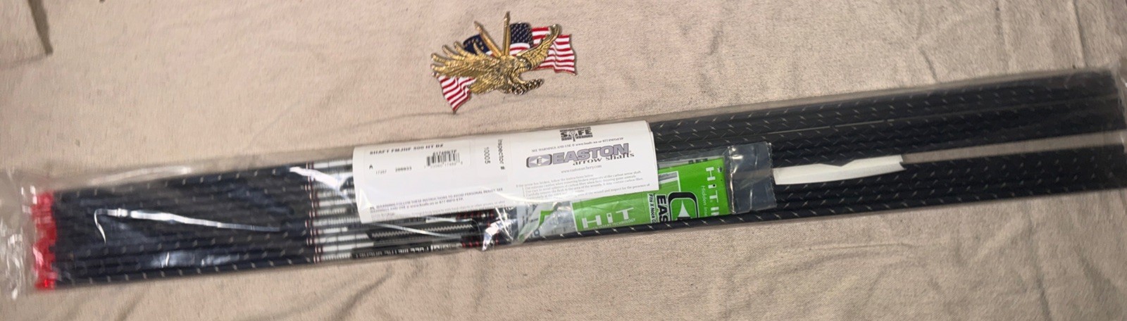 Easton FMJNF 500 HT DZ Arrows 1DZ (Red nocks)New Full metal jacket Shafts (a-23