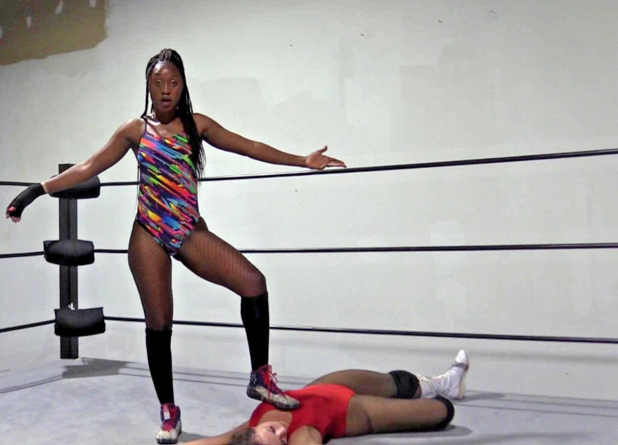 Female Wrestling Pro Match 1466 Lady Bird Monroe v Queen Aminata DVD TV PG Model