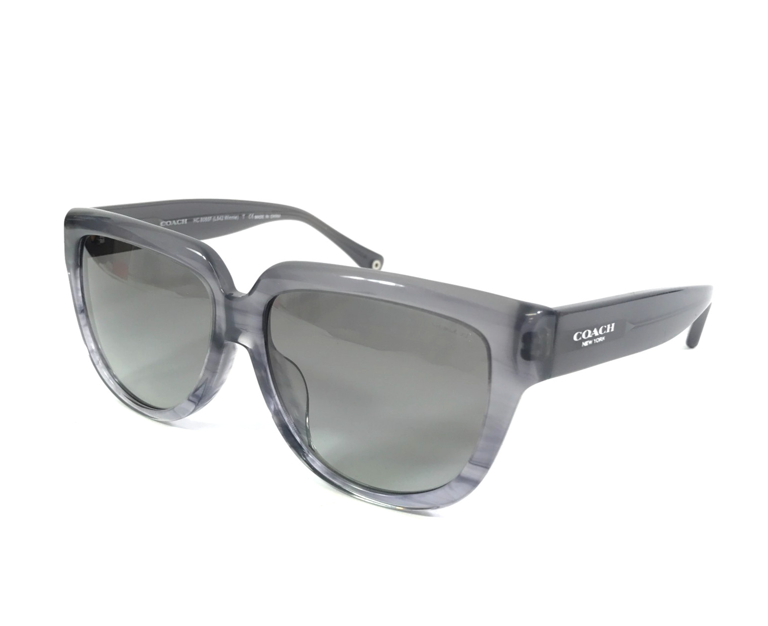 Coach Sunglasses HC8085F L542 Winnie 5185/11 Graphite Horn Frames w/ Gray Lenses