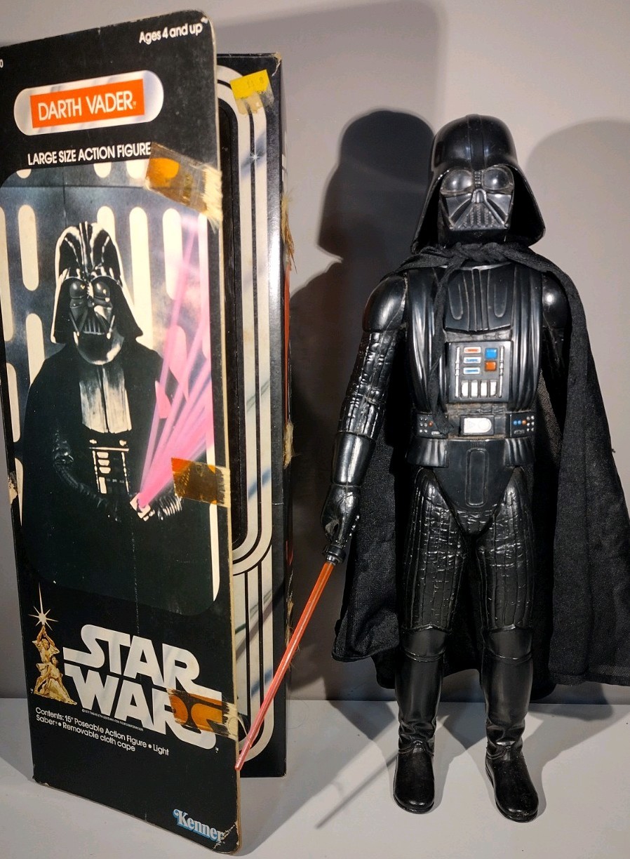 Vintage 1978 Kenner Star Wars 12 Inch Large Darth Vader Action Figure w/ Box