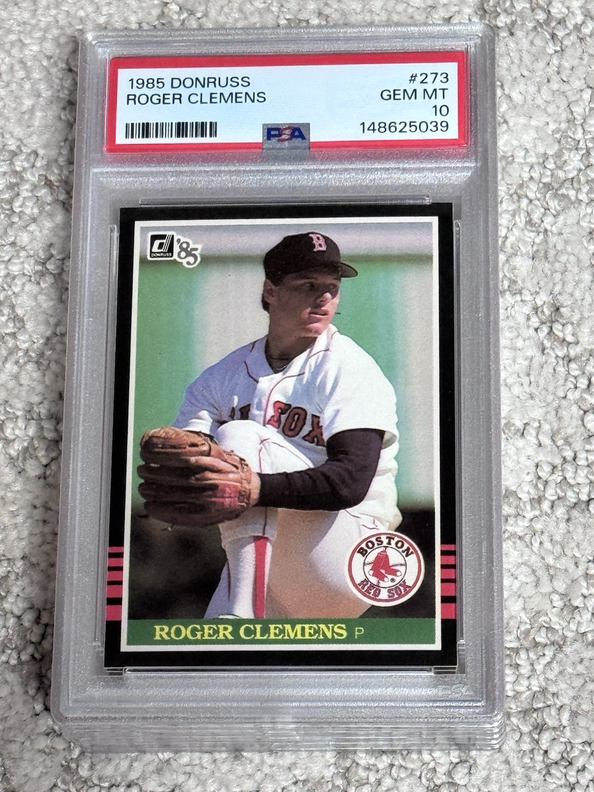 PSA 10 GEM BASEBALL CARD 1985 DONRUSS ROGER CLEMENS ROOKIE BOSTON RED SOX