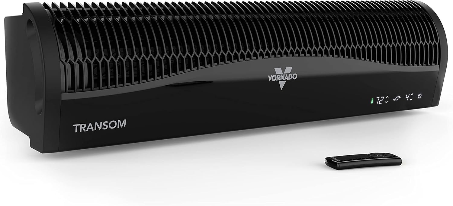 Vornado TRANSOM 4 Speed Window Air Circulator Fan with Remote Control