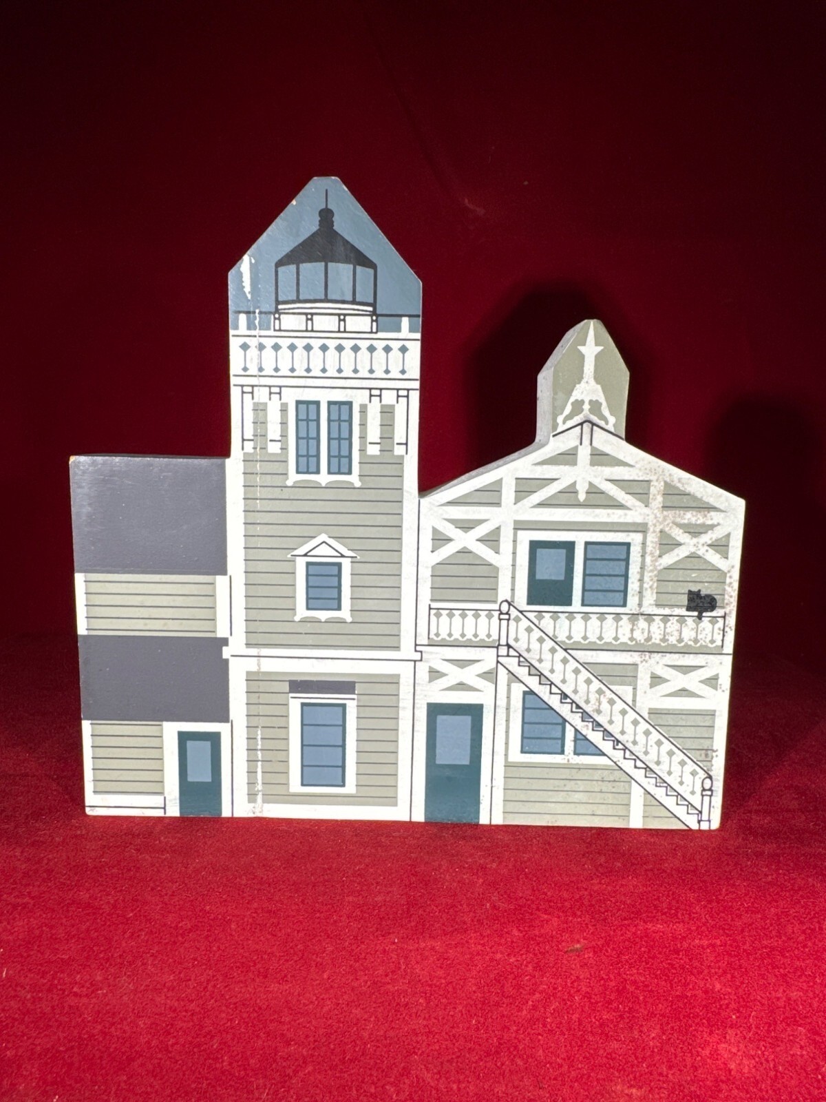 Cats Meow West Coast Lighthouse Series East Brother Lighthouse Wooden....  38-24
