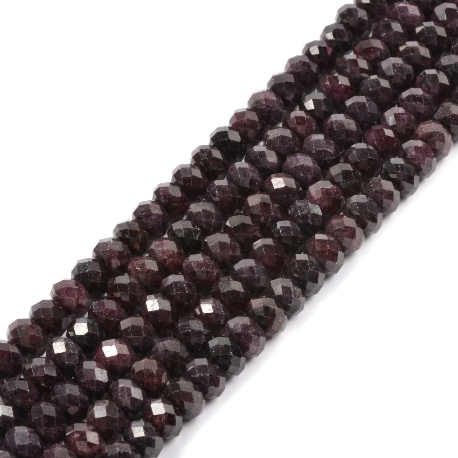 Justinstones 6mm Natural Garnet Faceted Rondelle Loose Beads 16 Inch Justinstones 6mm Natural Garnet Faceted Rondelle Loose Beads 16 Inch