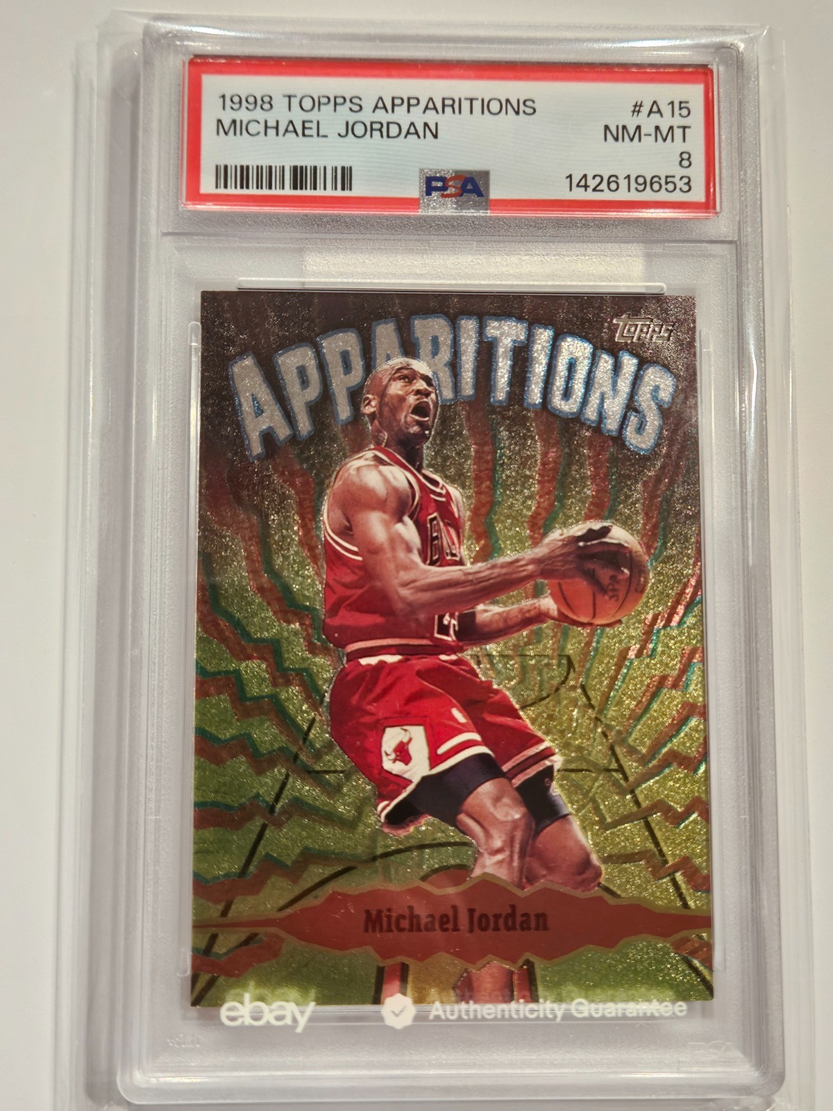 1998-99 Topps - Apparitions Michael Jordan #A15 🔥🐐📈📈 1998-99 Topps - Apparitions Michael Jordan #A15 🔥🐐📈📈