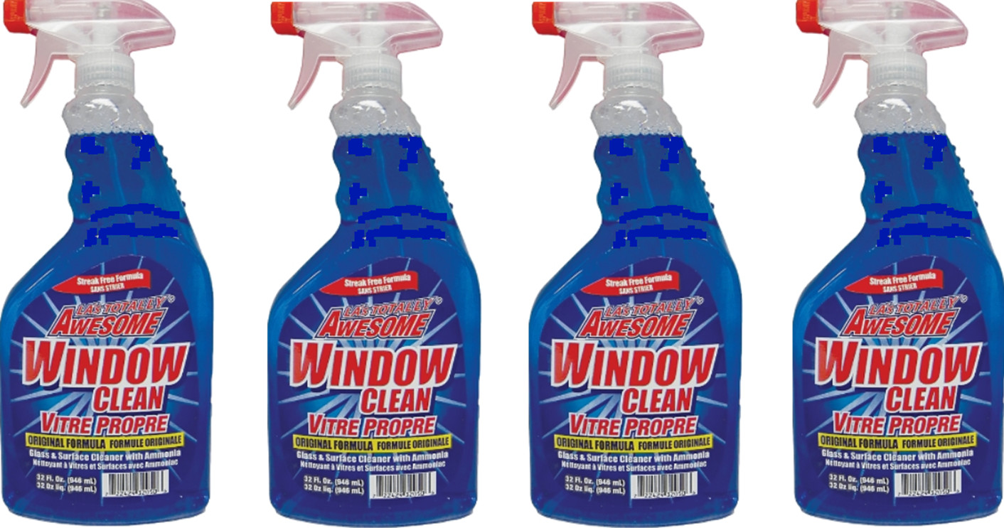 LA\'s Totally Awesome Window Clean Streak Free Glass Surface Cleaner 32 fl oz 4PK