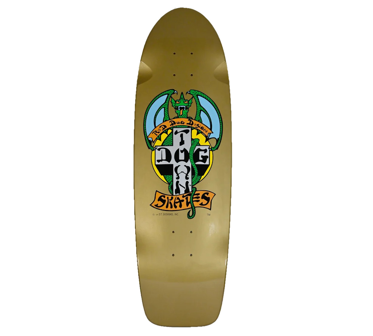 Dogtown Red Dog Rider 70\'s Gold Pearl 9.1 Old School Skateboard Deck Dogtown Red Dog Rider 70\'s Gold Pearl 9.1 Old School Skateboard Deck