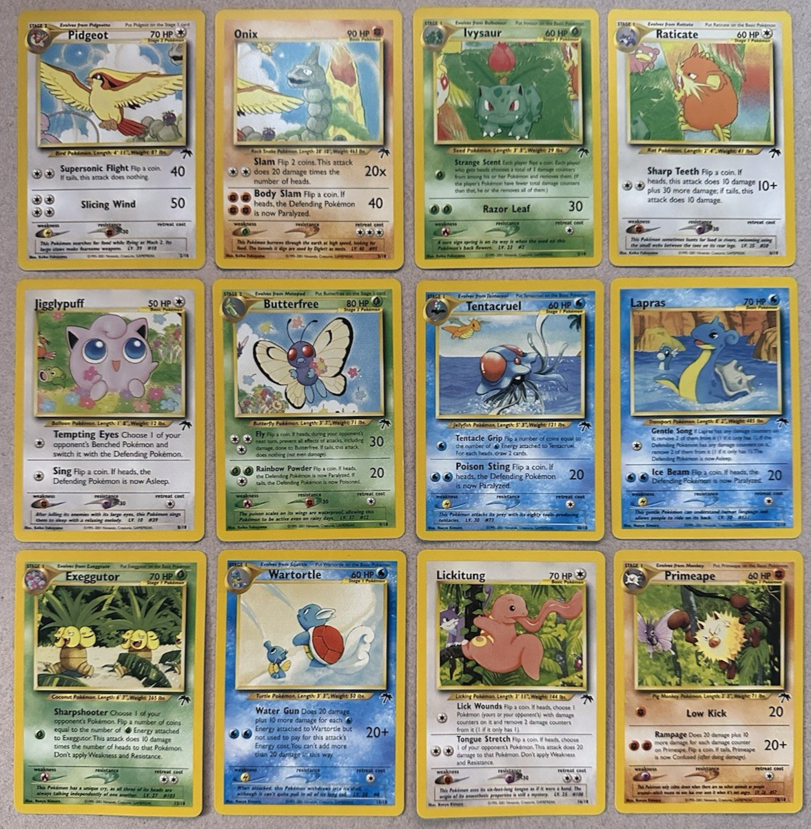 SOUTHERN ISLANDS COMPLETE NM NON-HOLO SET SOUTHERN ISLANDS COMPLETE NM NON-HOLO SET