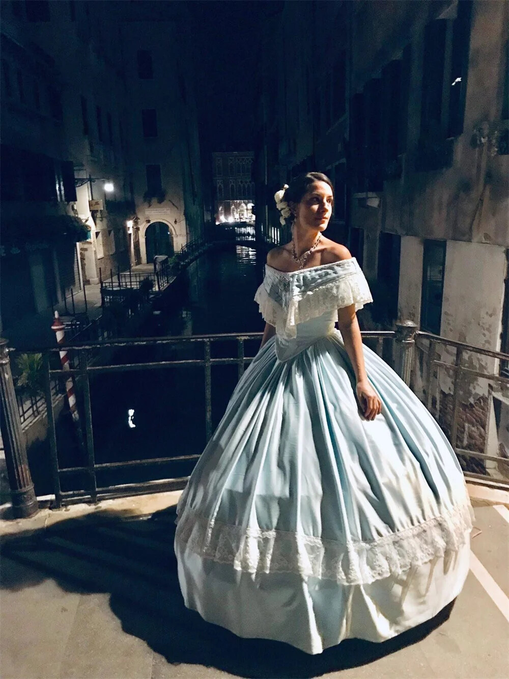 Vintage Party Dresses Blue Victorian Sissi Princess Southern Belle Ball Gown