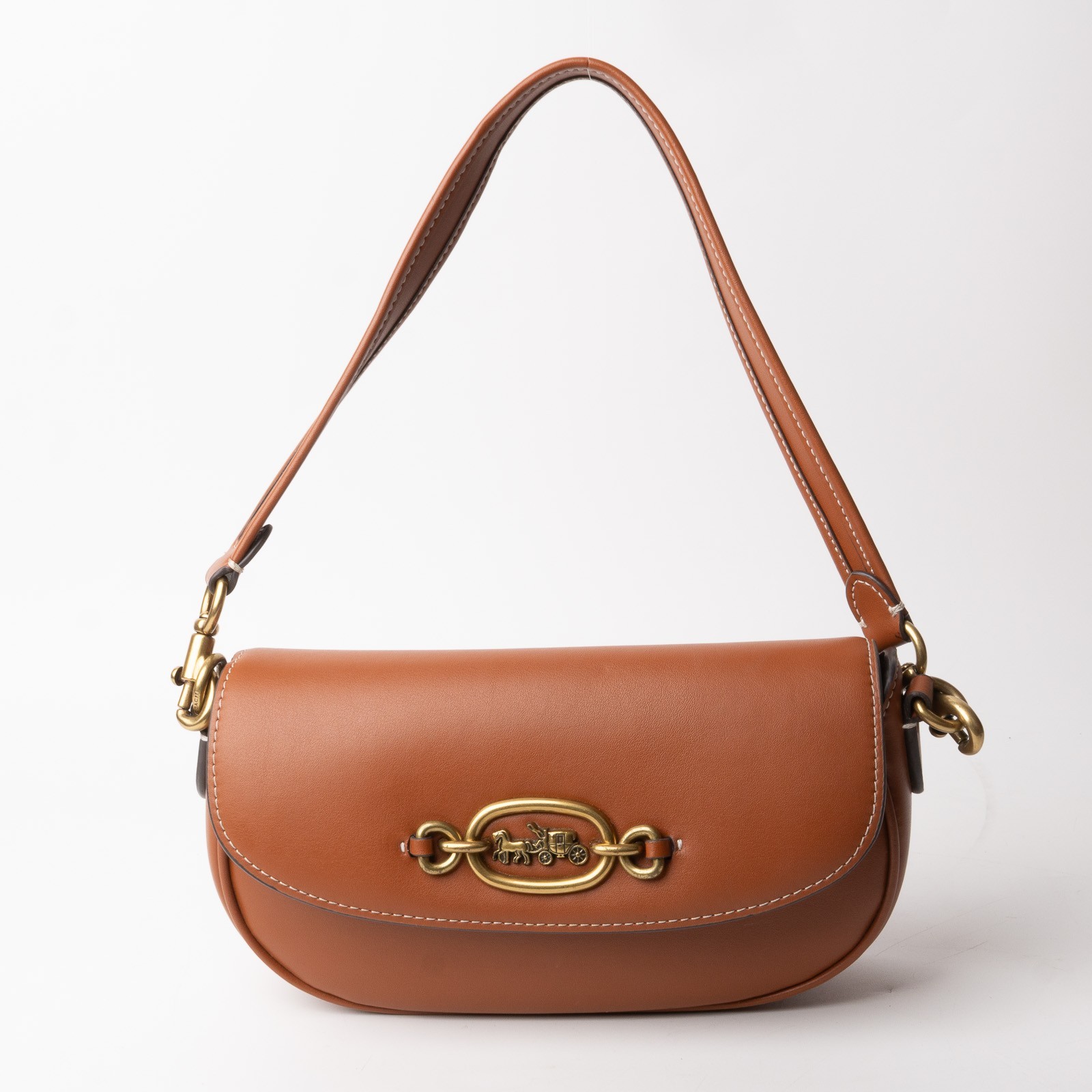 Excellent COACH Harley Shoulder Bag 23 CM702 GENUINE GLOVETANNED LEATHER Y2K