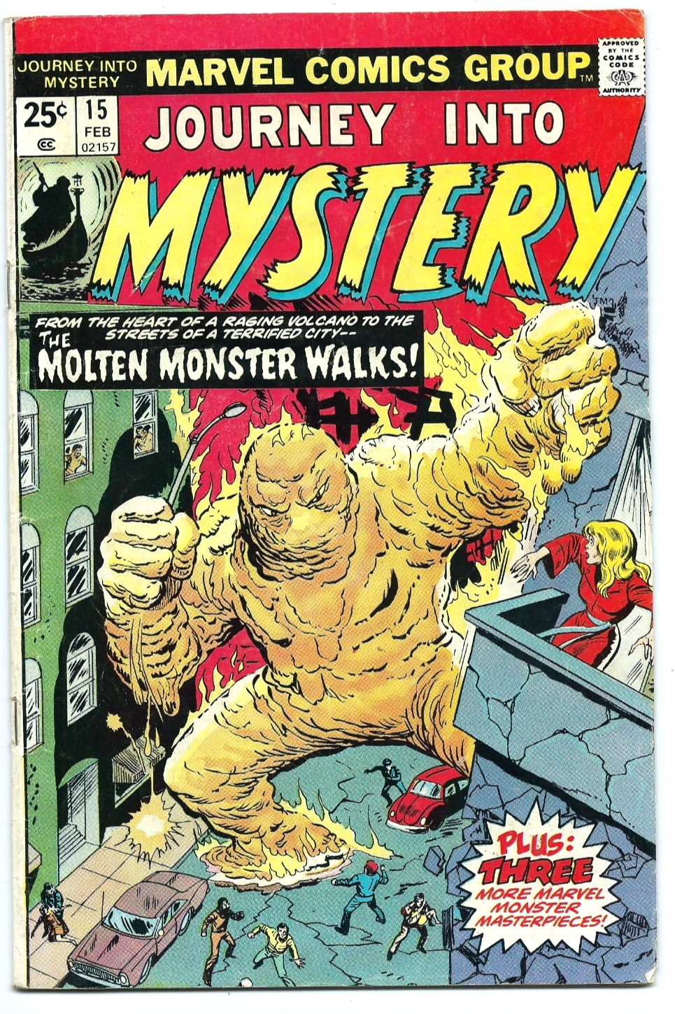JOURNEY INTO MYSTERY #15 -- MARVEL COMICS -- FEB. 1975 -- KIRBY, LEE, DITKO
