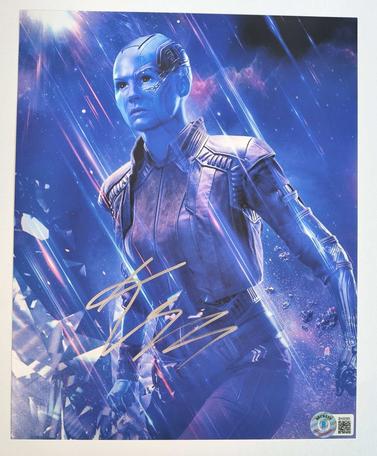 Karen Gillan Autograph Nebula 8x10 Marvel Guardians Beckett BAS COA