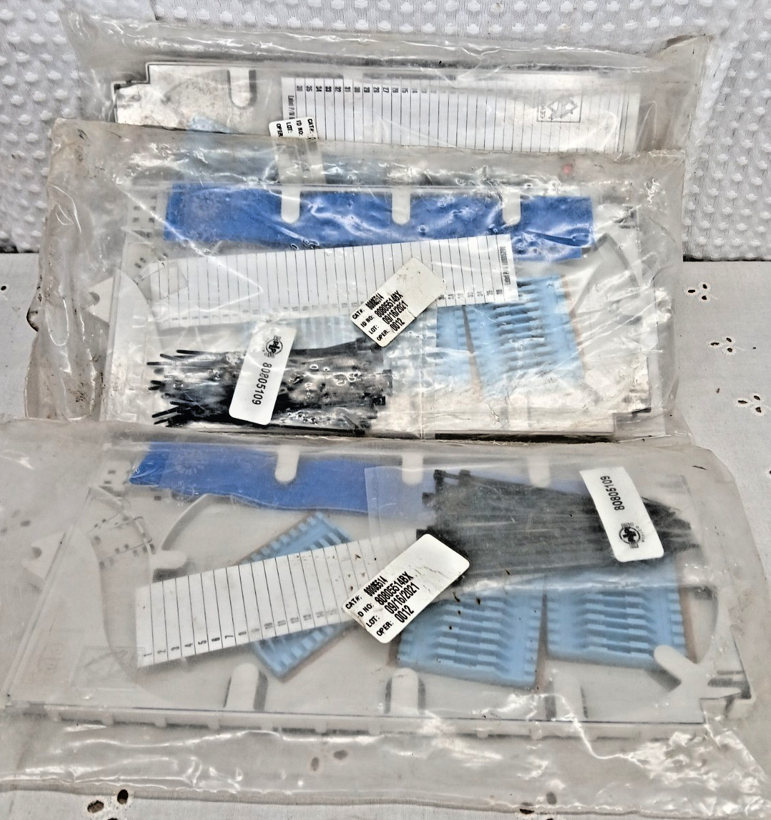 3 BRAND NEW PLP 80805514BX COYOTE SPLICE TRAY KIT W ELASTOMERIC BLOCKS GENUINE