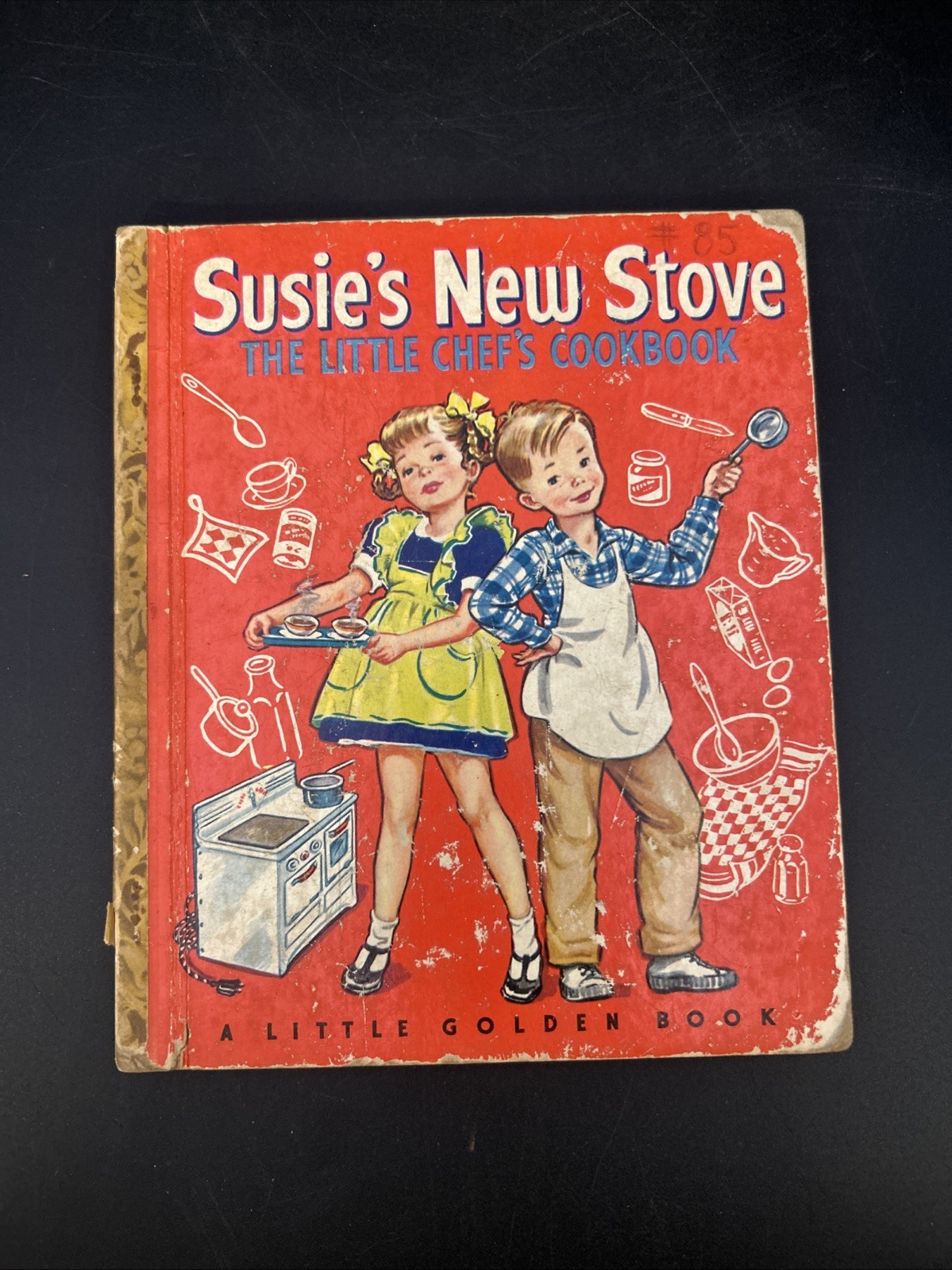 VTG Little Golden Book 1950 Susie\'s New Stove The Little Chef\'s Cookbook A Ed