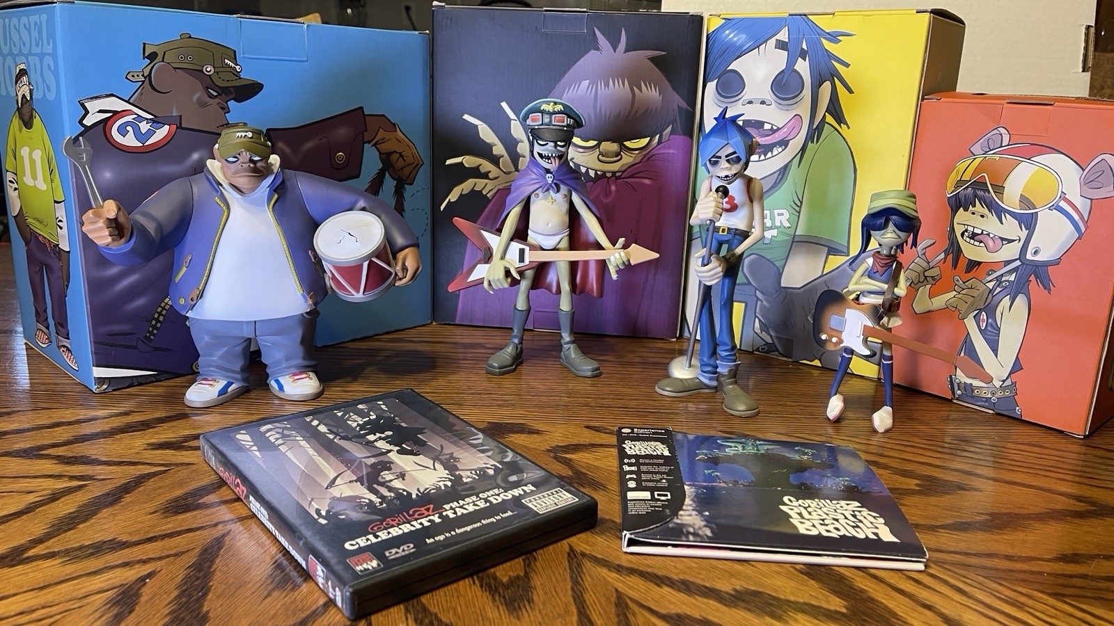 Gorillaz Kidrobot CMYK Complete Set 2006 2D Murdoc Noodle Russel + DVD/CD Rare