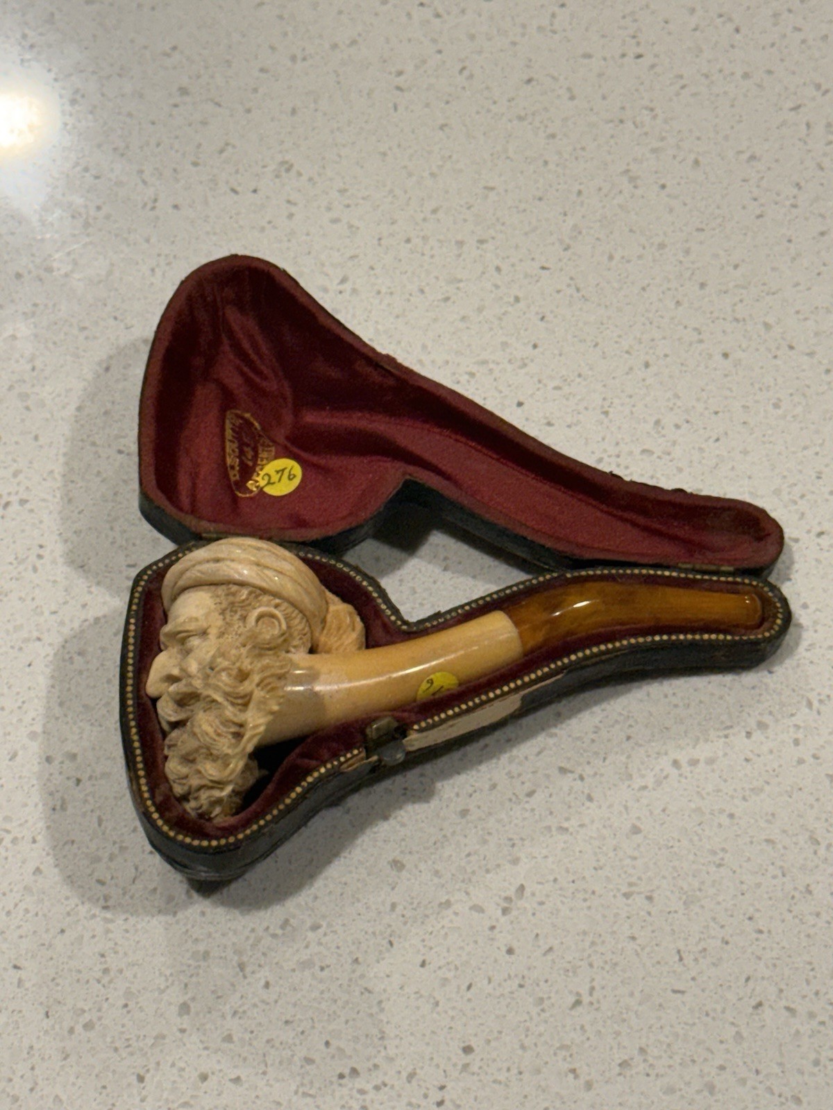 Vintage Meerschaum Pipe With Case Vintage Meerschaum Pipe With Case
