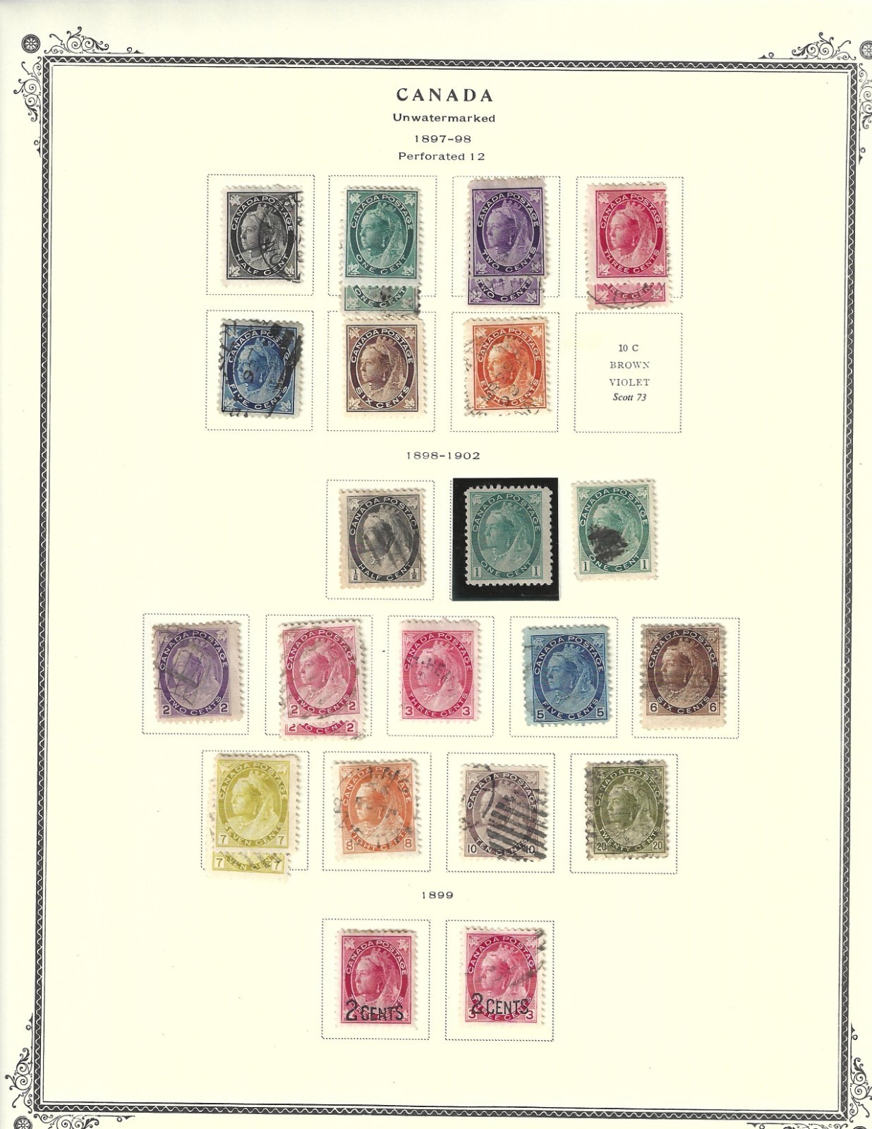Silk\'s Stamps - Canadian Collection (1897-1902) from GREAT Scott Album NEW #71 Silk\'s Stamps - Canadian Collection (1897-1902) from GREAT Scott Album NEW #71