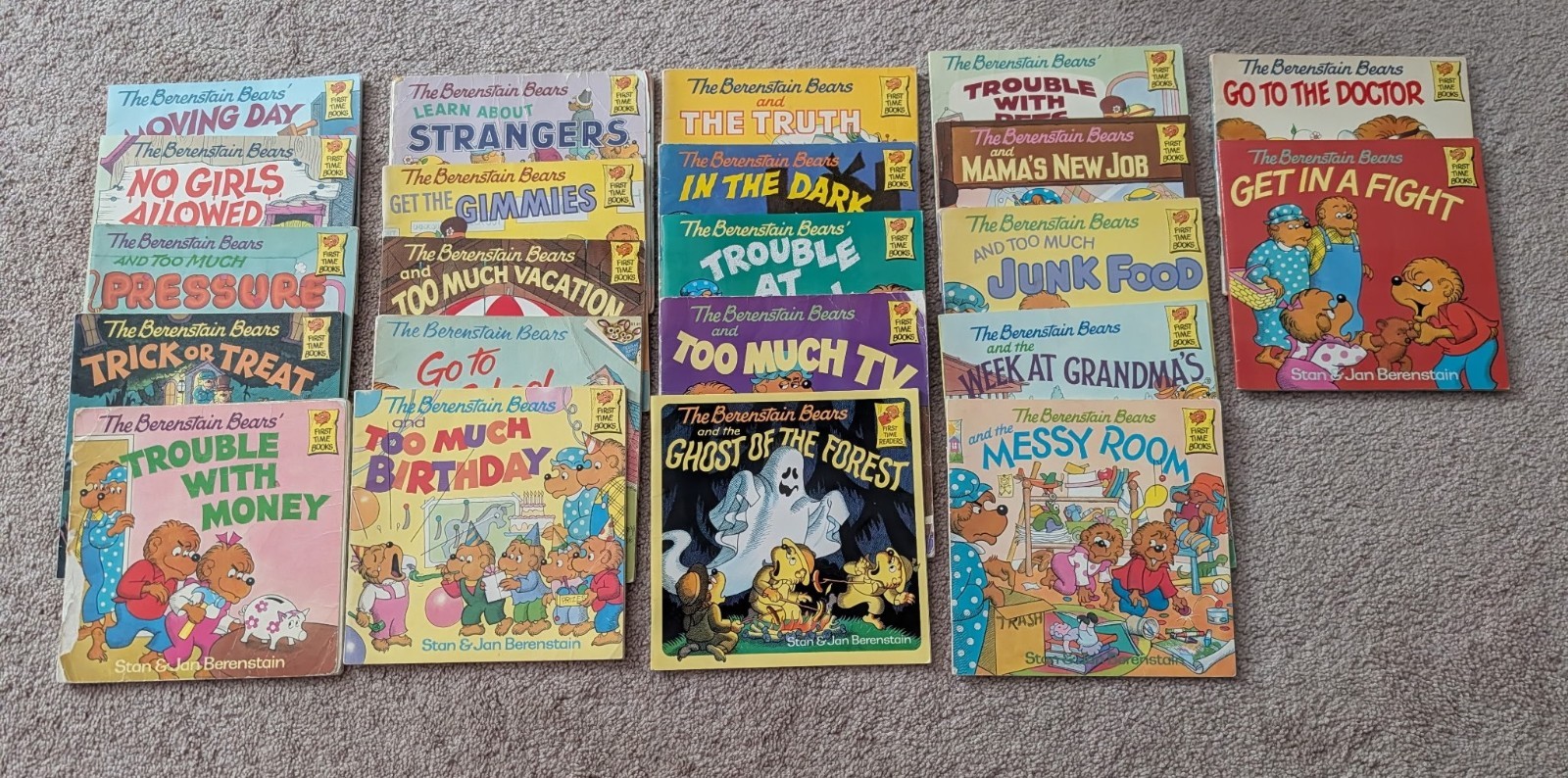 The Berenstain Bears Lot Of 22 Book Pre-owned First Time Books Including One HC