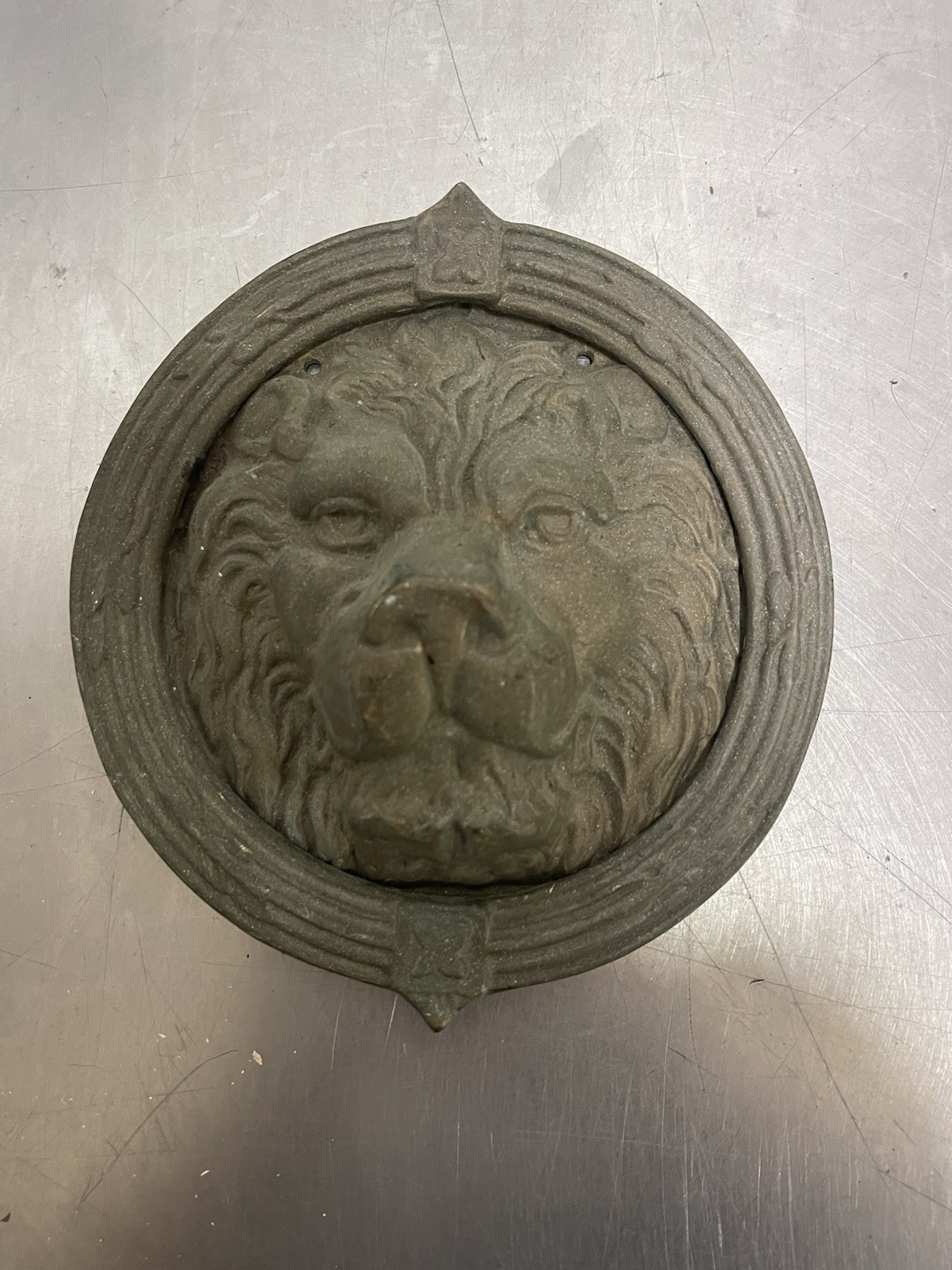 Vintage Bronze Lion Door Knocker Vintage Bronze Lion Door Knocker