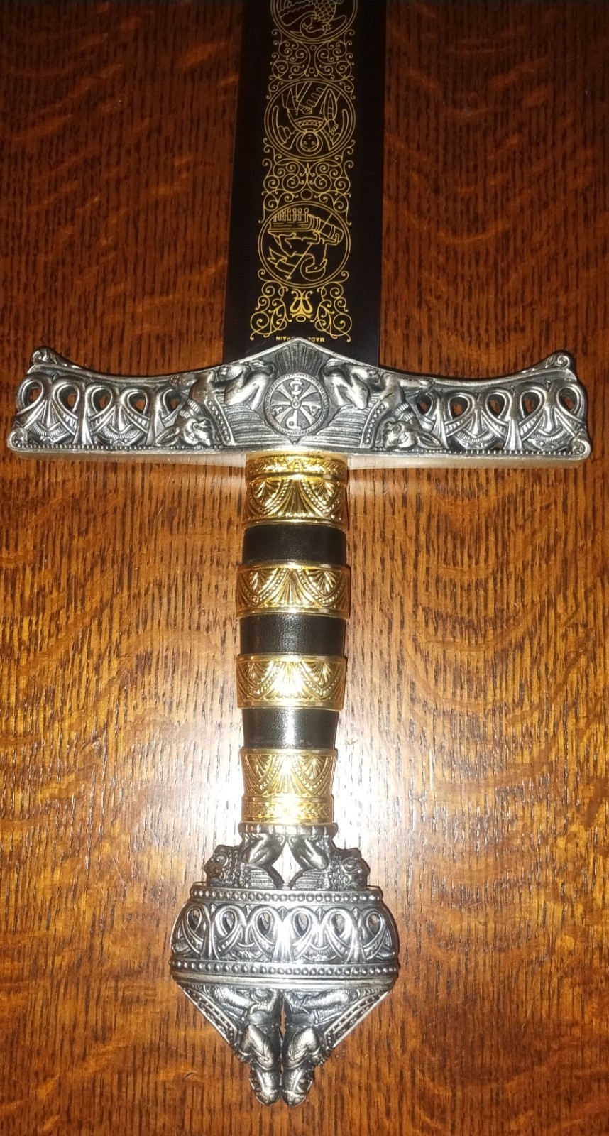 Long Sword Of Barbarossa By Marto Of Toledo Spain, Crusader Sword Replica, Long Sword Of Barbarossa By Marto Of Toledo Spain, Crusader Sword Replica,