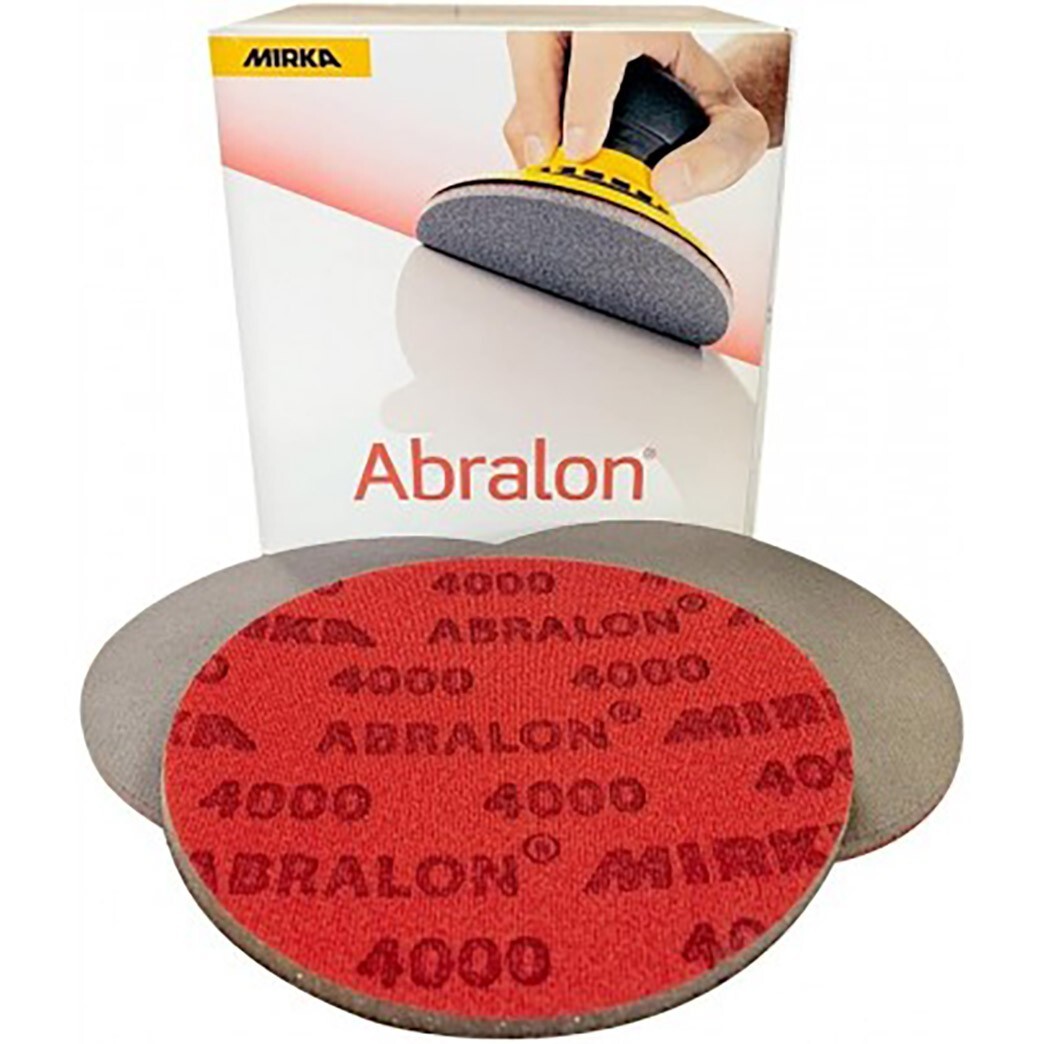 Mirka Abralon 6 Inch (150mm) Sanding Pads - 4000 Grit - 50 Pack Mirka Abralon 6 Inch (150mm) Sanding Pads - 4000 Grit - 50 Pack