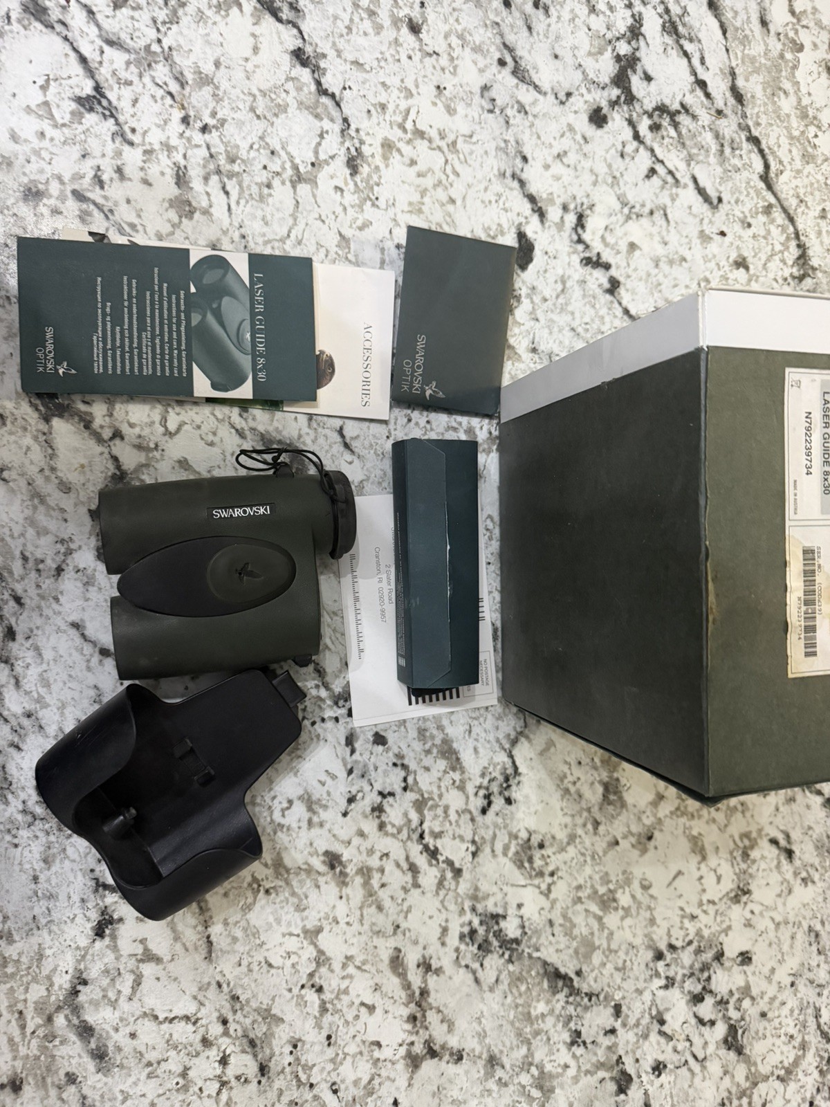 Swarovski Optik LG Laser Guide 8x30 Range Finder, hunting golf birding w/Manual