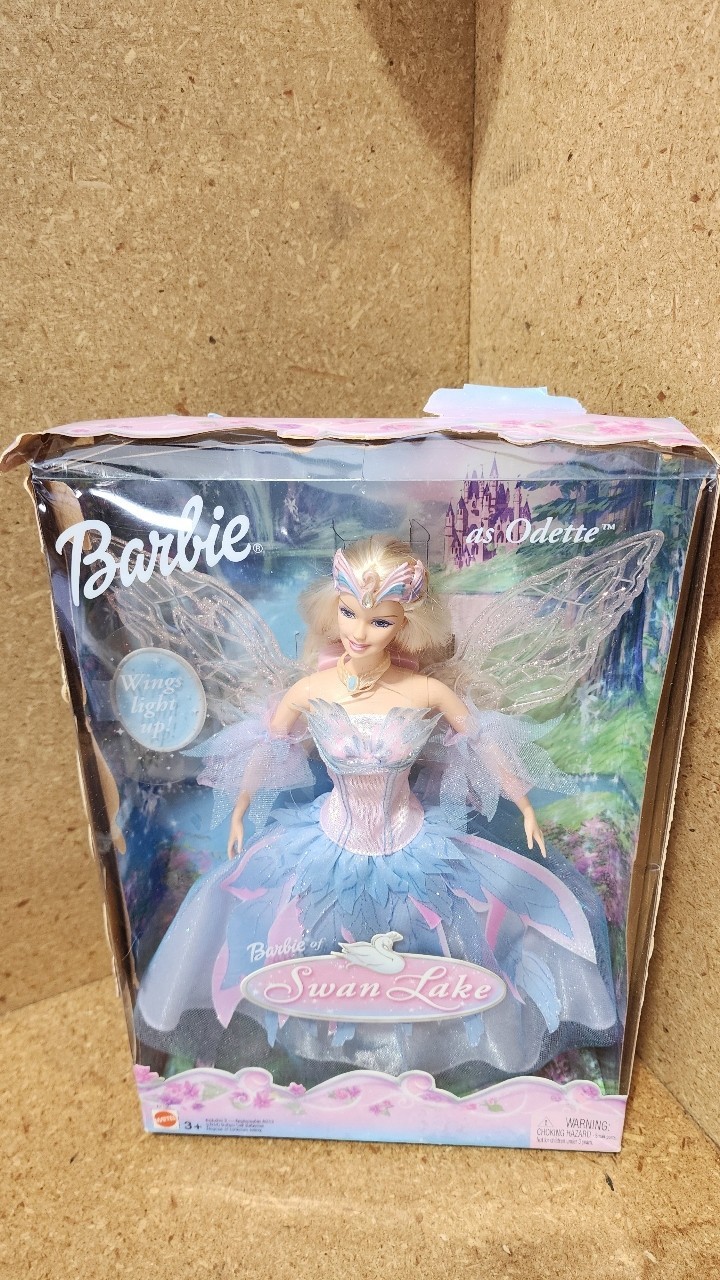 Mattel Swan Lake Barbie Odette Doll 2003 LightUp Wings G1N