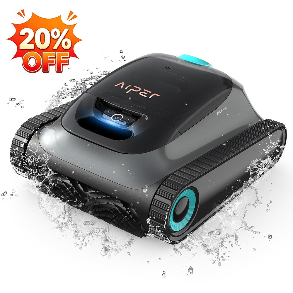 Aiper Scuba S1 Cordless Wall Climbing Robotic Pool Cleaner for In-Ground Pools