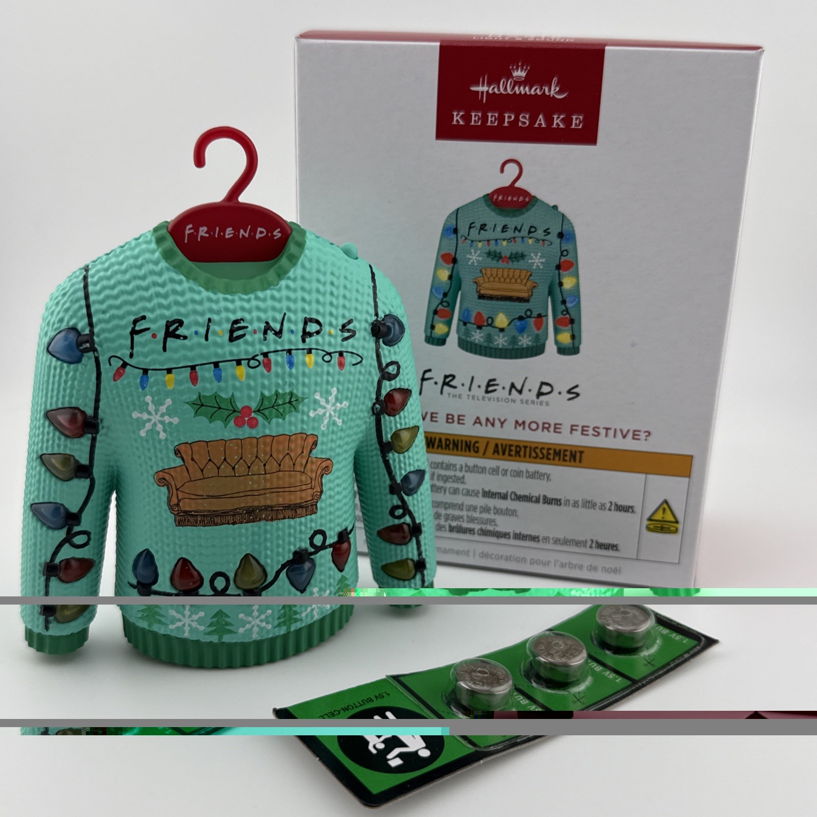 Hallmark 2025 Could We Be Any More Festive Friends  Magic Light Sound Ornament