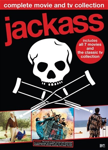 JACKASS COMPLETE MOVIE & TV COLLECTION DVD 7 Movies + TV Vol 1 2 3 + Lost Tapes