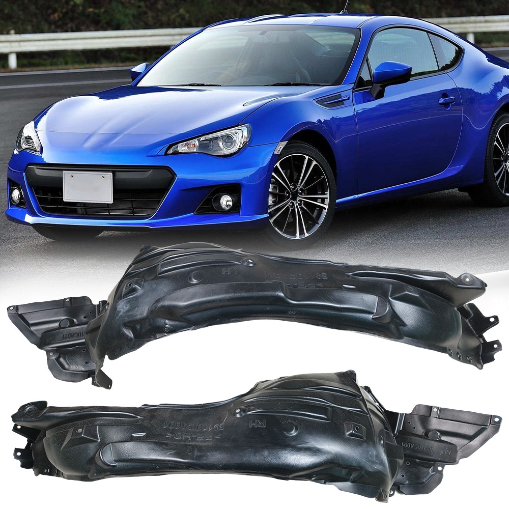 For 2013-2020 Subaru BRZ Front Left & Right Fender Liner Splash Shield Guard Set