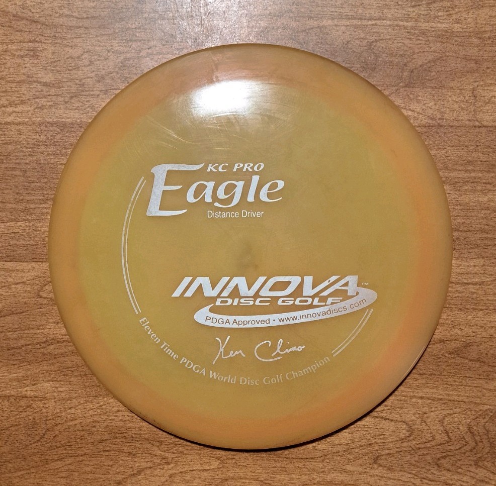 Rare 11x KC Pro EAGLE Innova Disc Golf Used 175g Gold
