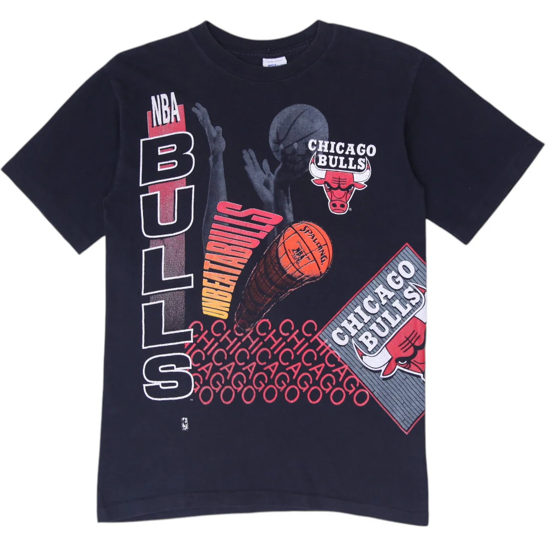 Vintage 1991 Salem Chicago Bulls Unbeatabulls TShirt Made in USA Size M