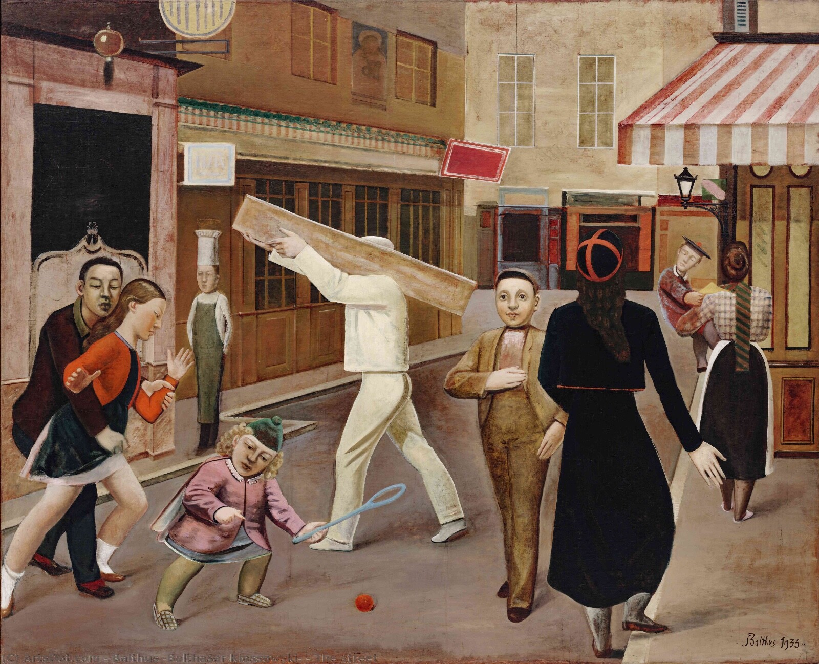 Balthus : The Street : 1933 : Archival Quality Art Print 17x22