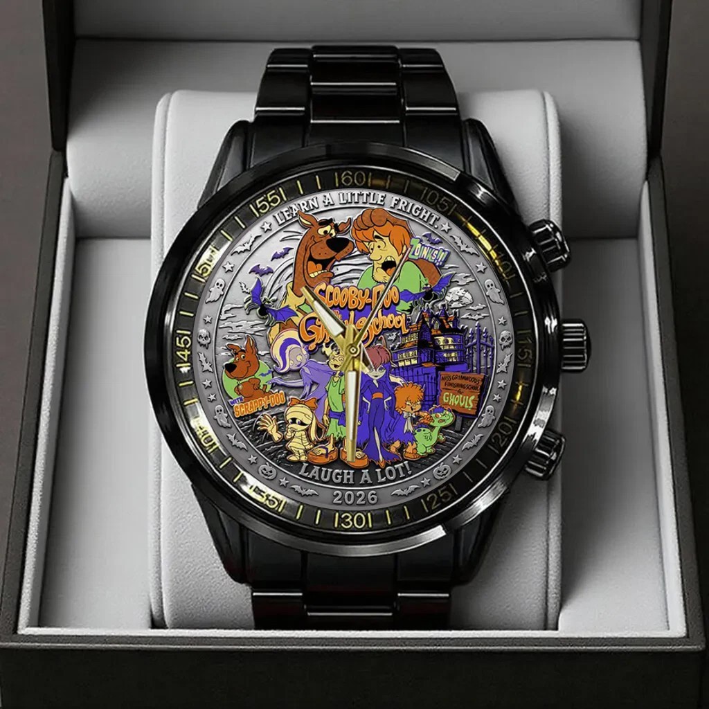 New Scooby-Doo Halloween 2026 Gift For Fans 3755 Stainless Steel Watch GT184