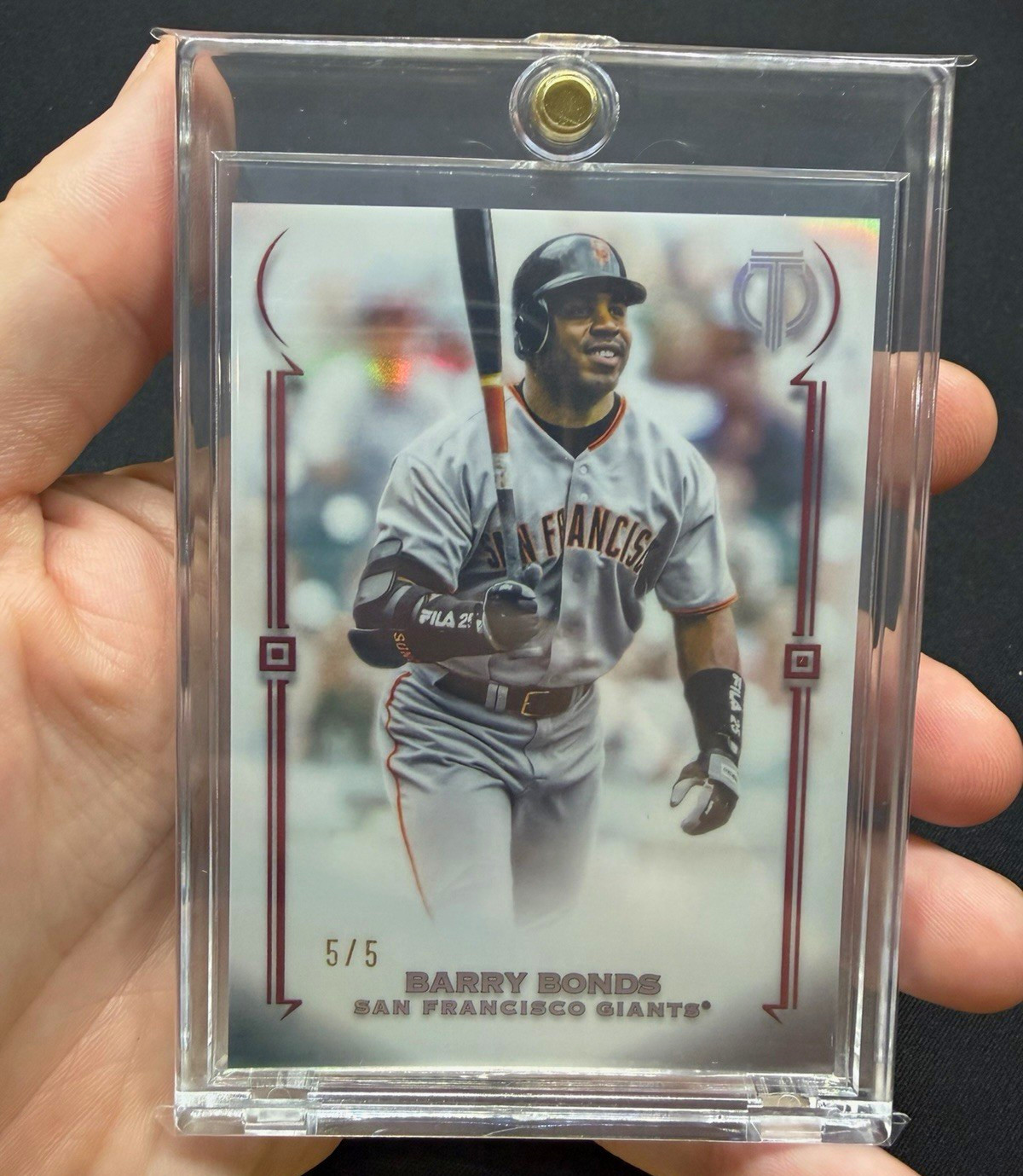 Topps Tribute Barry Bonds TCA-BB8 Red 5/5 Parallel San Francisco Giants 2026 Topps Tribute Barry Bonds TCA-BB8 Red 5/5 Parallel San Francisco Giants 2026