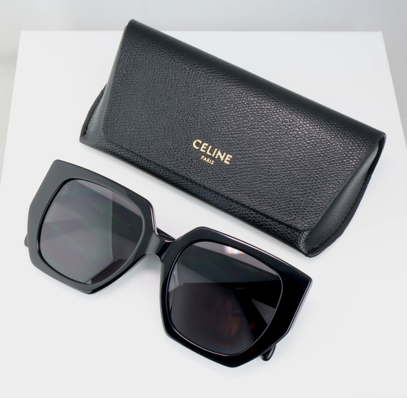 Celine CL40239F 01F 55mm Butterfly Black Sunglasses with Grey Lens