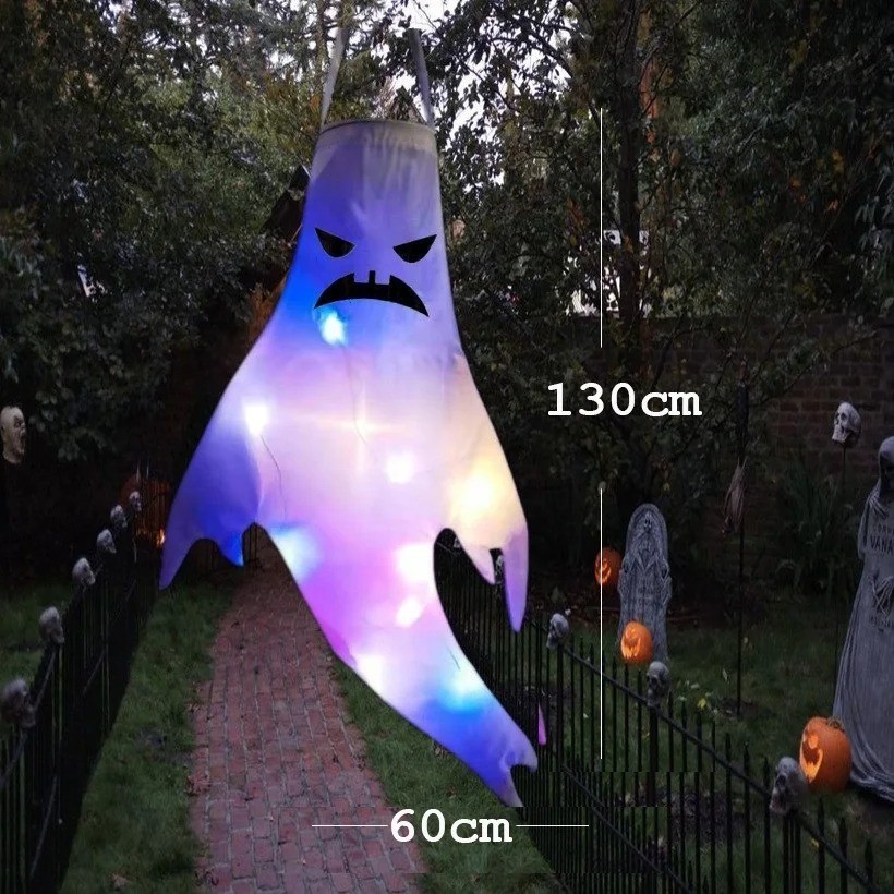Hanging Ghost Halloween LED Luminous Ghost Children\'s Gift Scary Party Props Hom