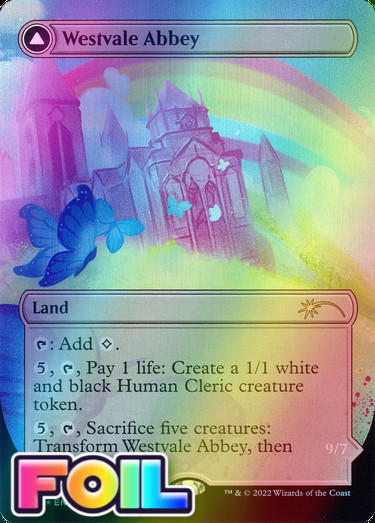 x1 Westvale Abbey // Ormendahl, Profane Prince SLD MTG 1159 FOIL RARE 1x