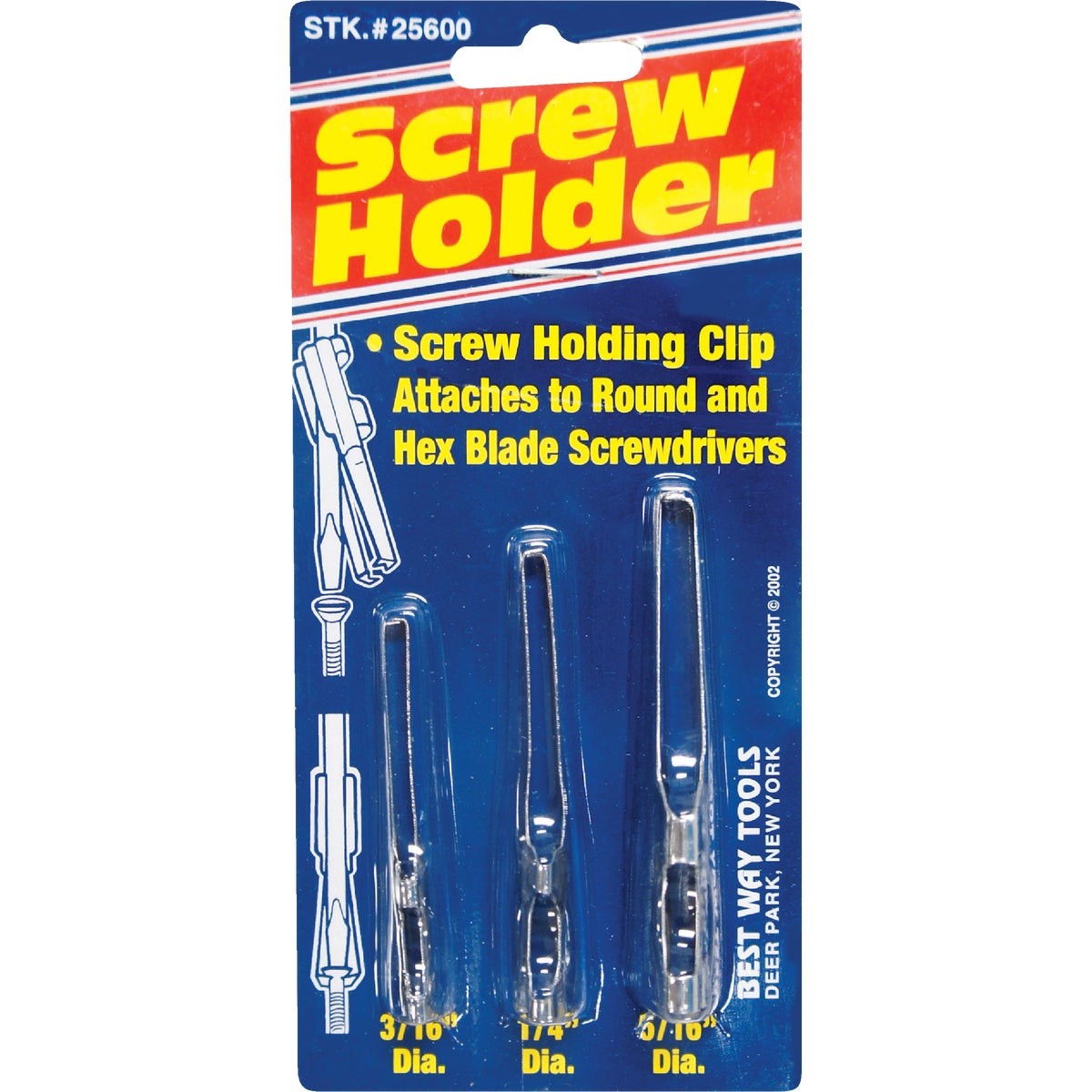 Best Way Tools Stainless Steel Screw Holder, (3-Pack) B25600 Best Way Tools