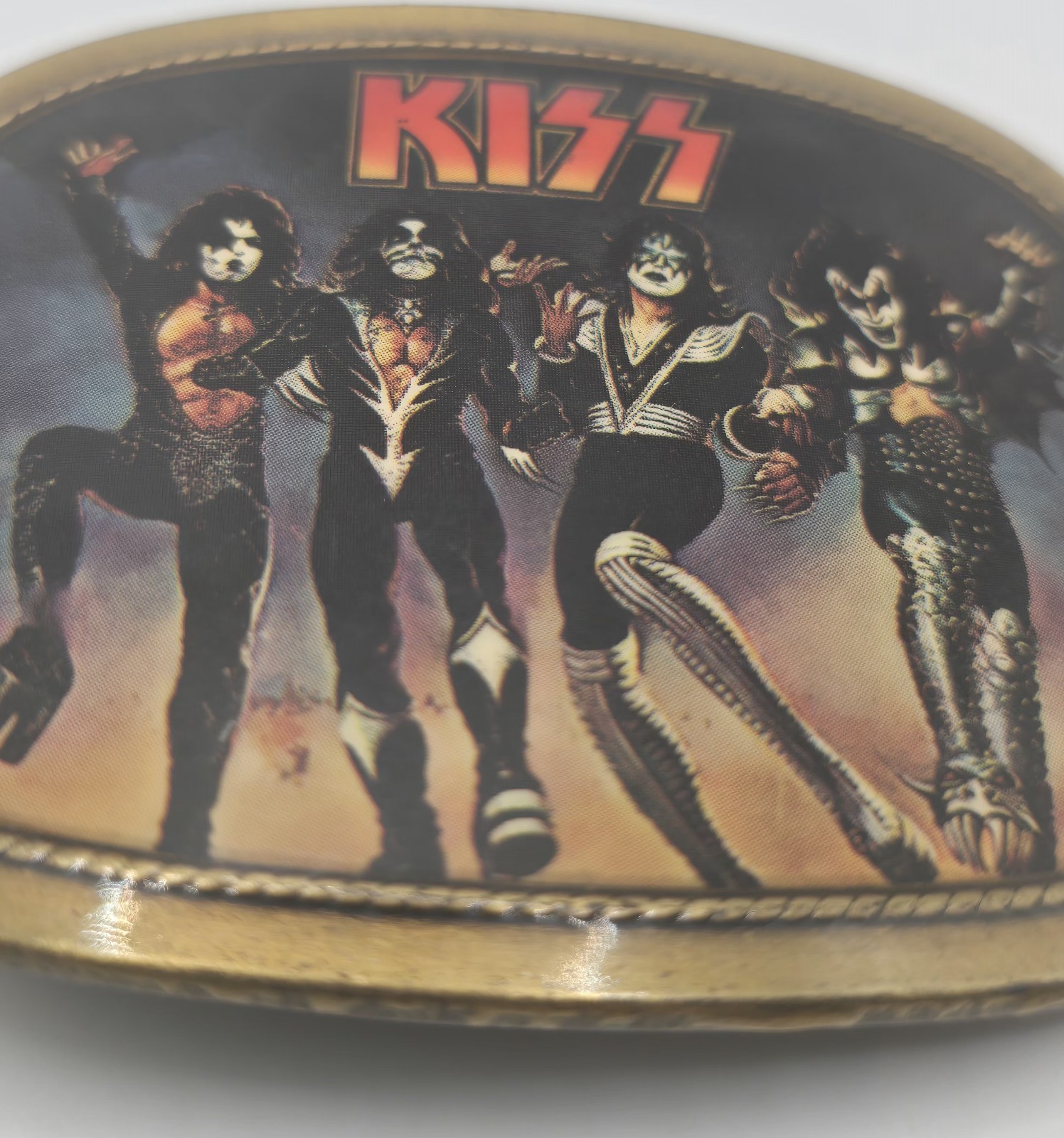 1977 KISS Vintage Pacifica Destroyer BELT BUCKLE 1977 KISS Vintage Pacifica Destroyer BELT BUCKLE