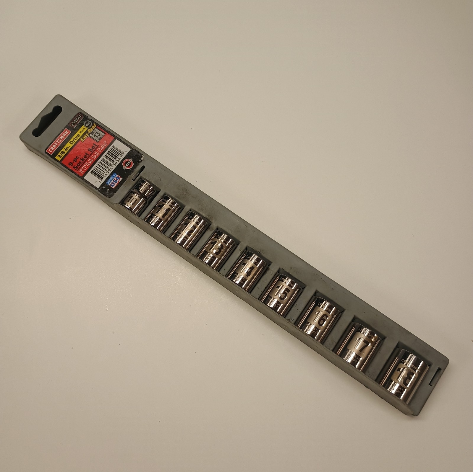 Craftsman Vintage 3/8-in Drive Socket Set Metric 10-18 934541 Craftsman Vintage 3/8-in Drive Socket Set Metric 10-18 934541