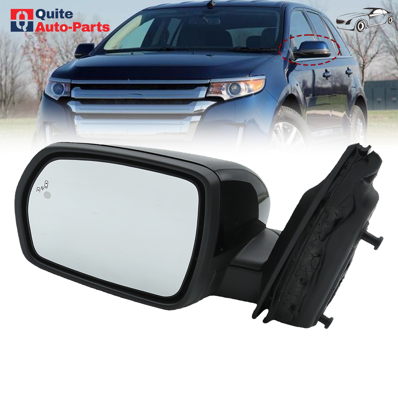 For Ford Edge 2015 2016 2017 2018 Mirrors Driver Left Side Heated Hand FO1320563