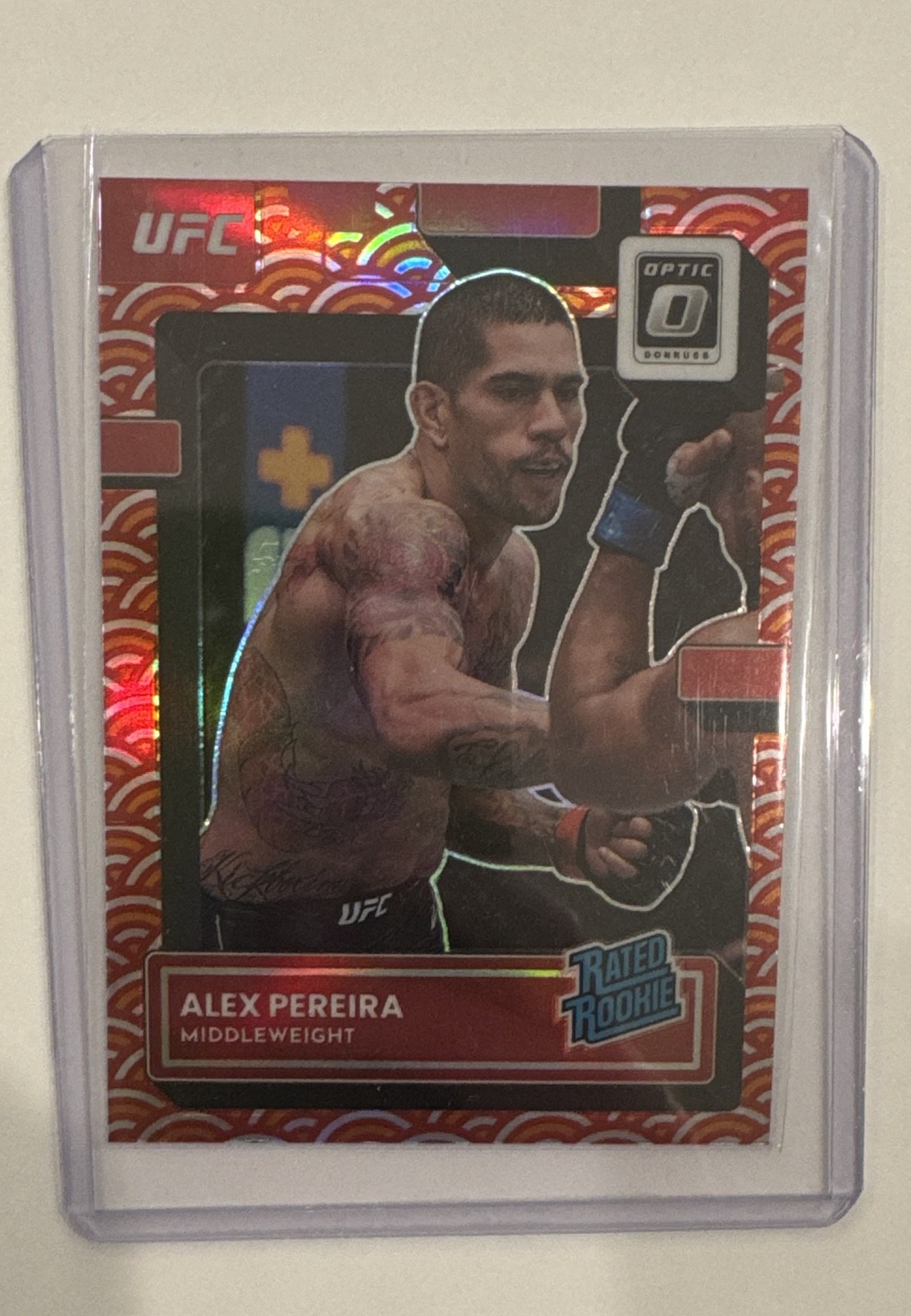 2023 Panini Donruss Optic UFC - Rated Rookie Alex Pereira #108 Photon Prizm (RC) 2023 Panini Donruss Optic UFC - Rated Rookie Alex Pereira #108 Photon Prizm (RC)