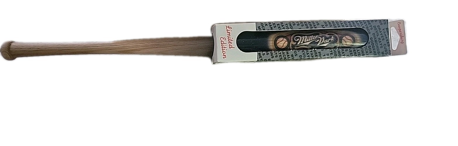 VINTAGE 2000's Milwaukee Brewers 17 Inch Blue Miller Park Mini Bat, VERY NICE