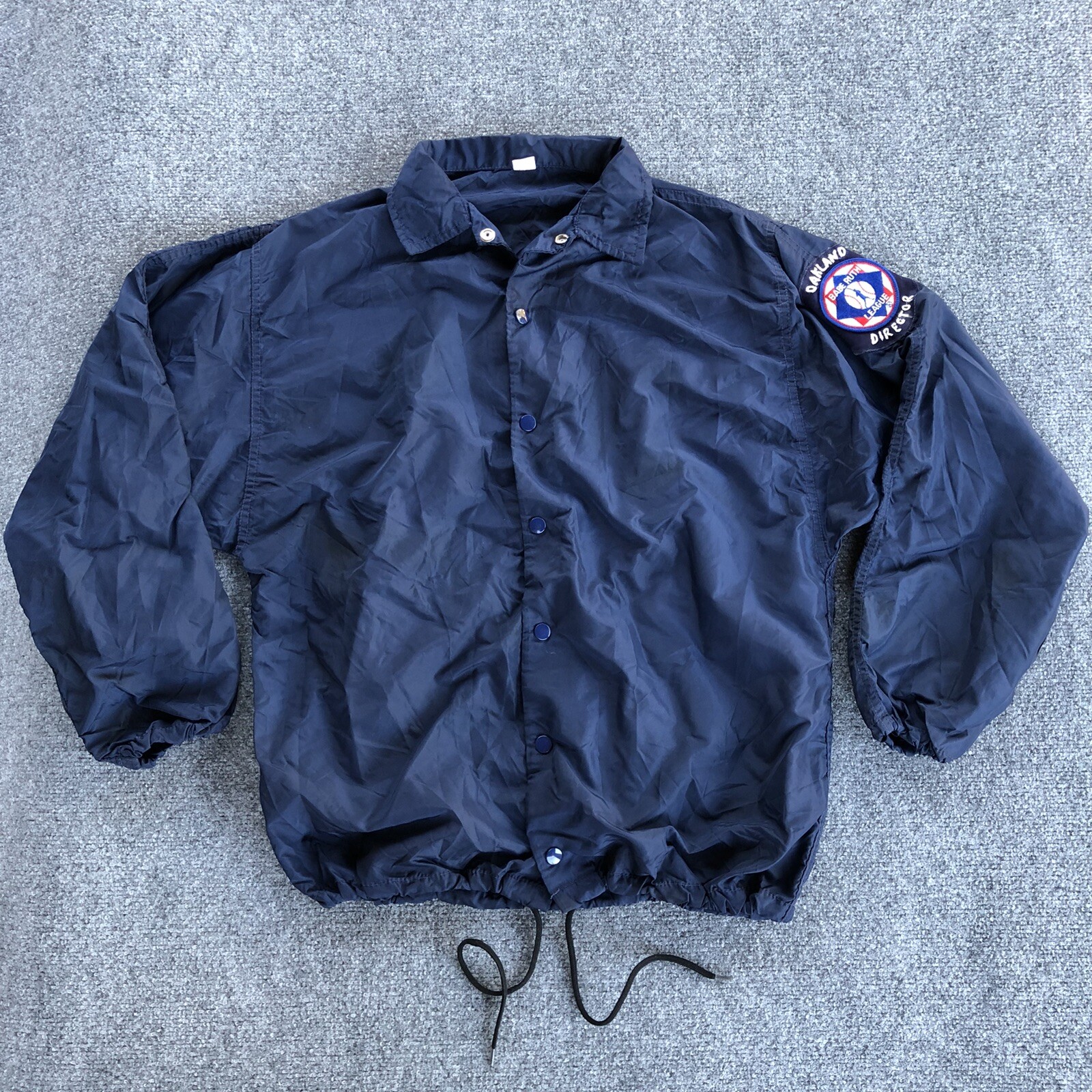 Vintage Rare Oakland Babe Ruth League Director Mens Size S Windbreaker Jacket