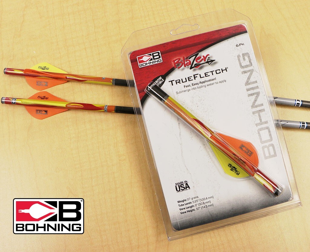 Quick Fletch - 6 Pack Blazer Vanes - CampFire - Shrink Fletch - True Fletch