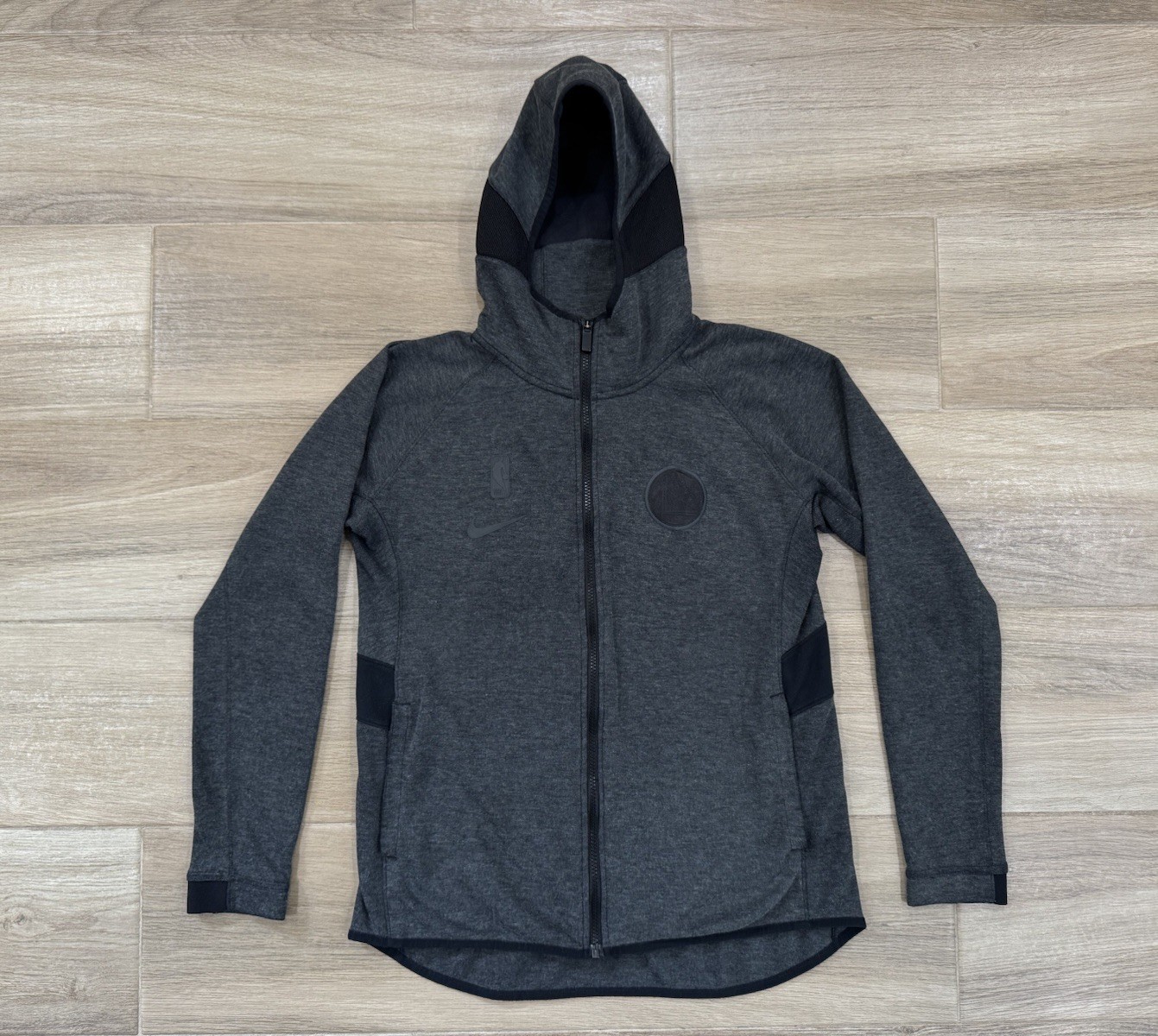 Nike Golden State Warriors Hoodie LARGE Women\'s Zip Gray Showtime Tech Fleece