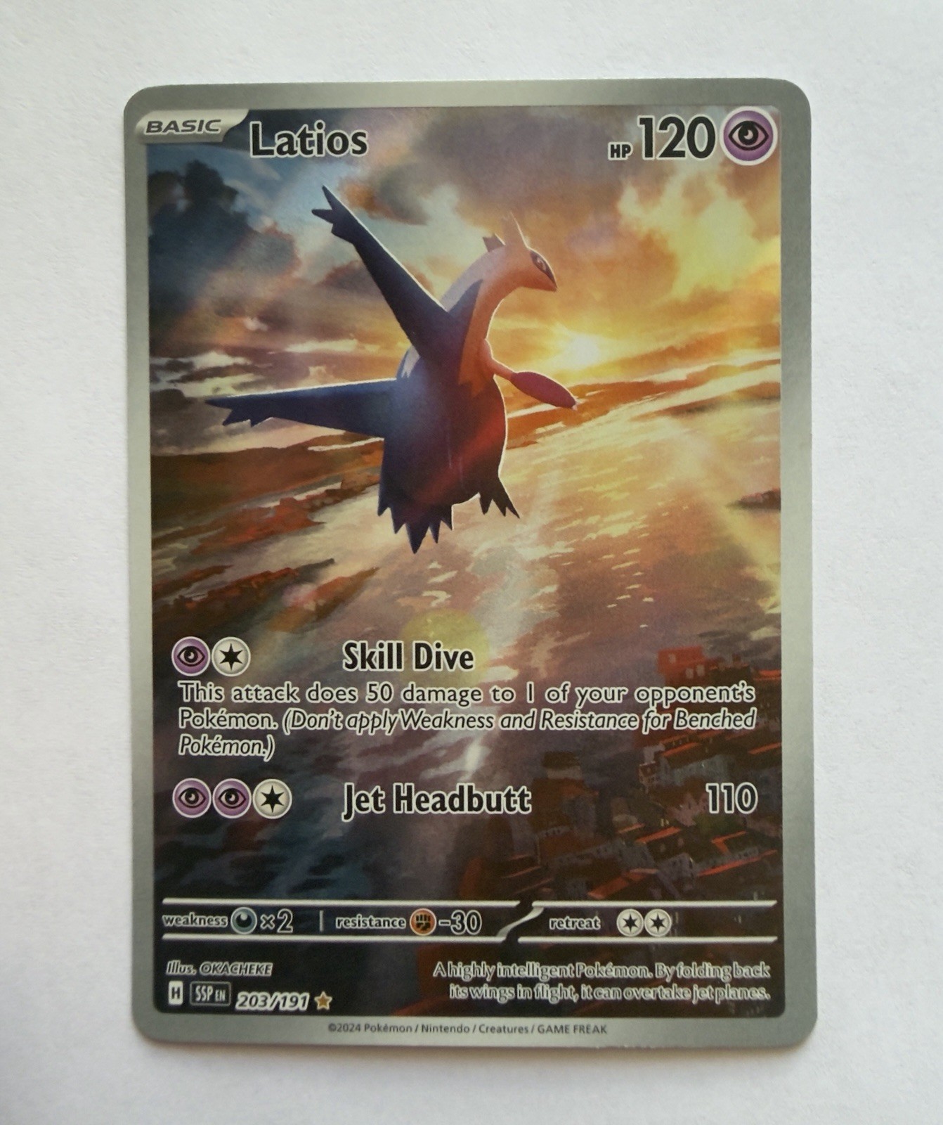 Latios 203/191 Sv08: Surging Sparks Holo Latios 203/191 Sv08: Surging Sparks Holo
